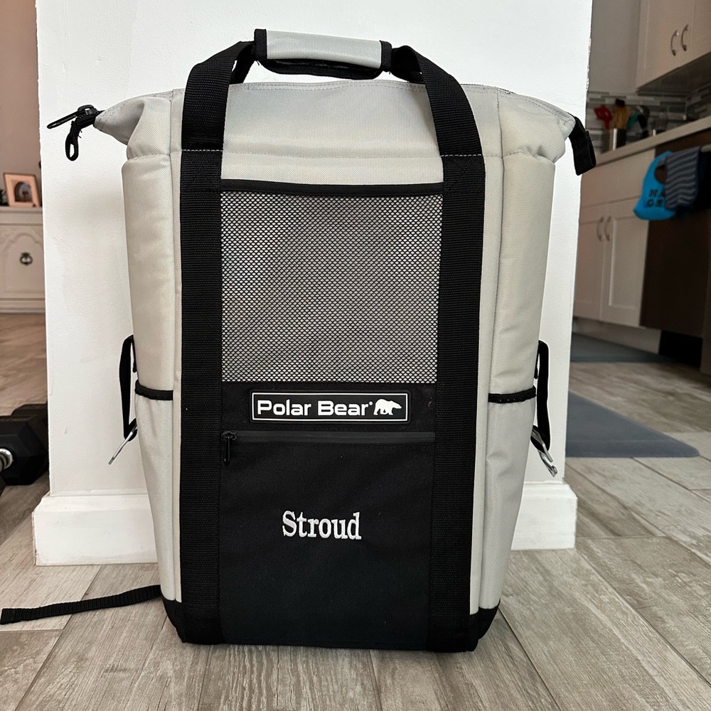 POLAR BEAR BACKPACK COOLER, SILVER